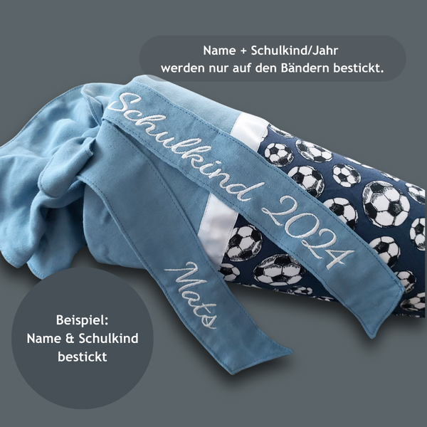 personalisierte Schultüte bestickt Beispiel