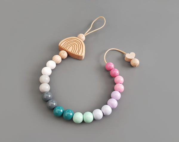 Rechenkette - bunt, Holz, verschiedene Motive