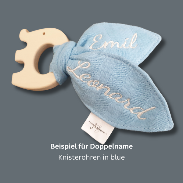 Personalisierte Knisterohren - could blue (blau/grün)