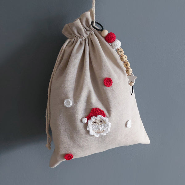 Nikolaus Stoffbeutel personalisiert - groß 30x40