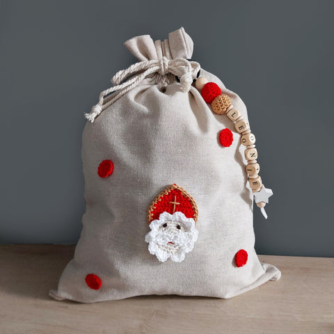 Bischof Nikolaussäckchen personalisiert - groß 30x40