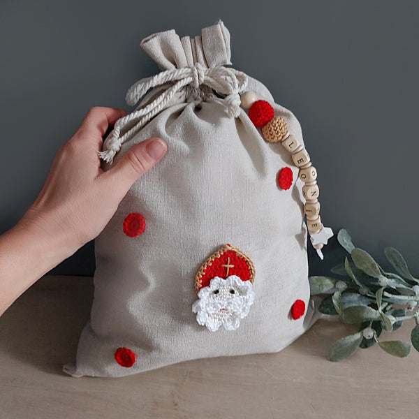 Bischof Nikolaussäckchen personalisiert - groß 30x40