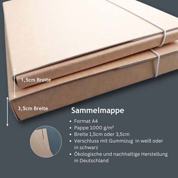 Personalisierte Sammelmappe für Erinnerungen und kreative Werke- Schulzeit, Herz