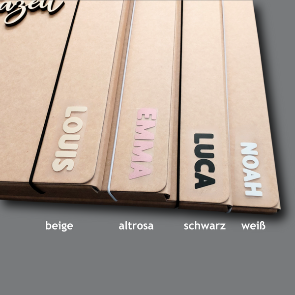 Personalisierte Sammelmappe für Erinnerungen und kreative Werke- Kitazeit, Herz