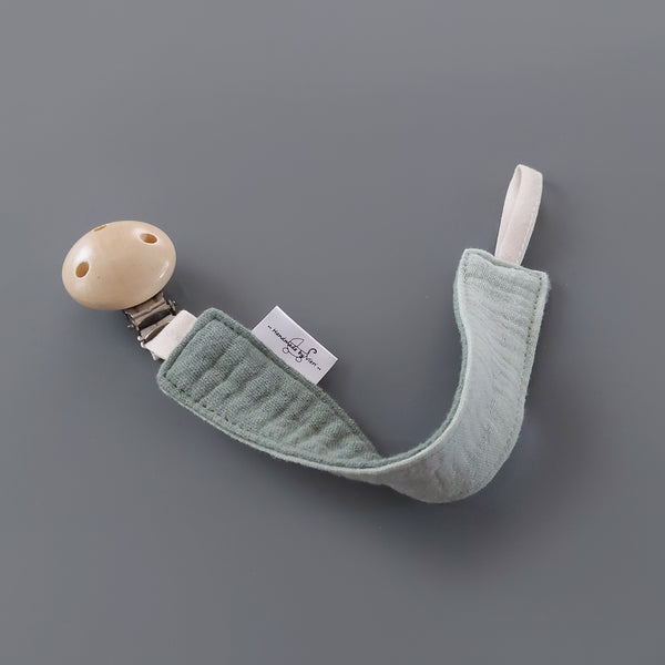 Baby Geschenkset 2-teilig - Halstuch und Schnullerkette in vielen Farben