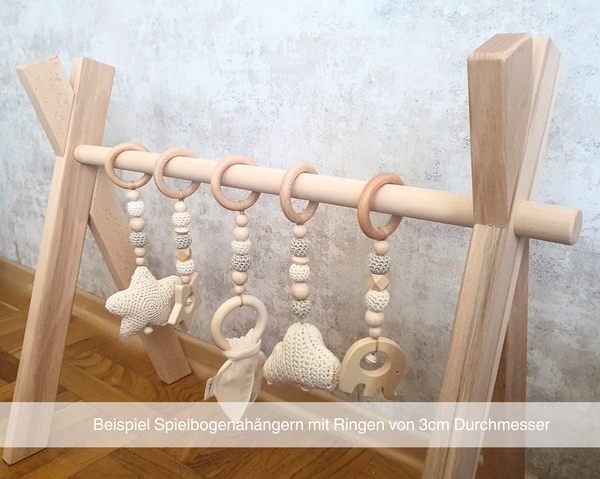 Spielbogen aus Holz - Babygym, Gestell, Spieltrape für Baby