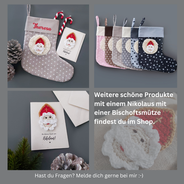 Bischof Weihnachts und Nikolausprodukte für Kinder personalisiert