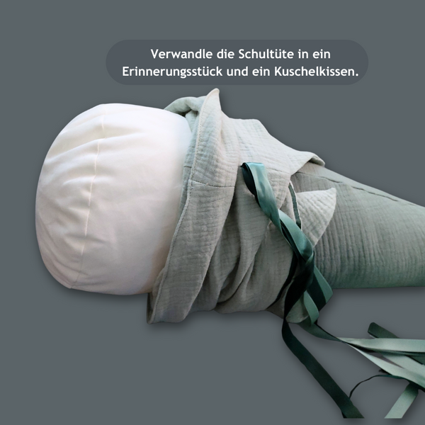 Kisseninlett für Schultüte 70 cm – Schultüte zum Kuscheln, Innenkissen zur Schultüten-Füllung, weiches Schultütenkissen, Kuschelkissen