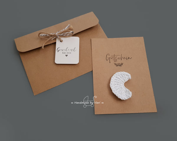 Geschenkgutschein - Mond - handmadebyvieri