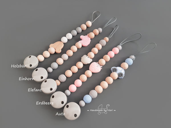 Schnullerkette ohne Namen – verschiedene Motive II - handmadebyvieri