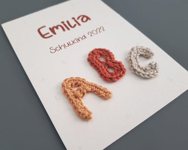 123/ABC 3-teiliges Geschenkset mit Namen- fuchs/senf, Schulkind 2023