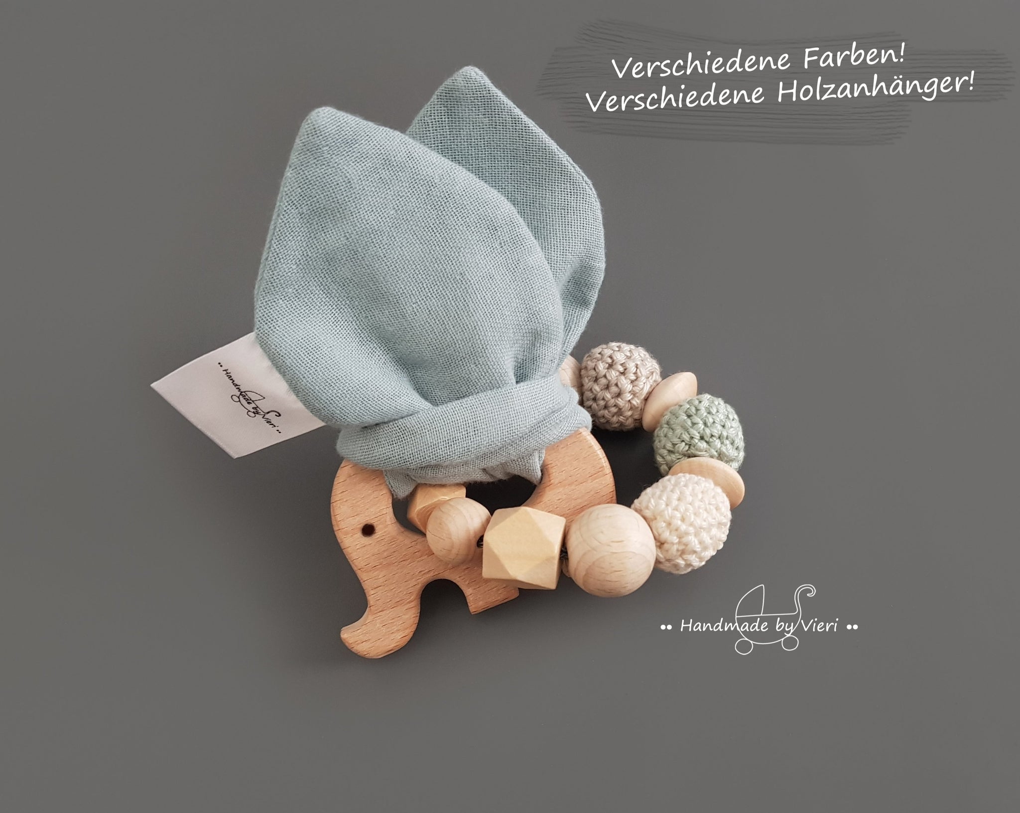 Knisterohren ohne Namen - Greifling, coldblue - handmadebyvieri