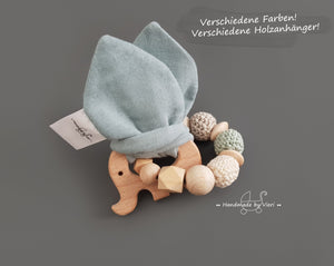 Knisterohren ohne Namen - Greifling, coldblue - handmadebyvieri