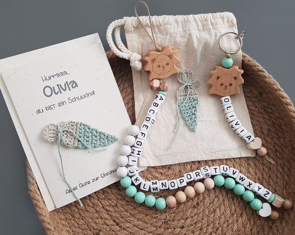 Rechenkette + ABC Kette - mint