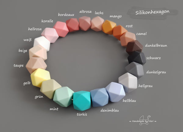 Schnullerkette ohne Namen - Wolke aus Silikon und Holz - handmadebyvieri