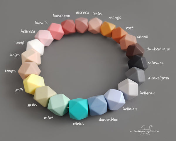 Schnullerkette ohne Namen - Blatt - handmadebyvieri