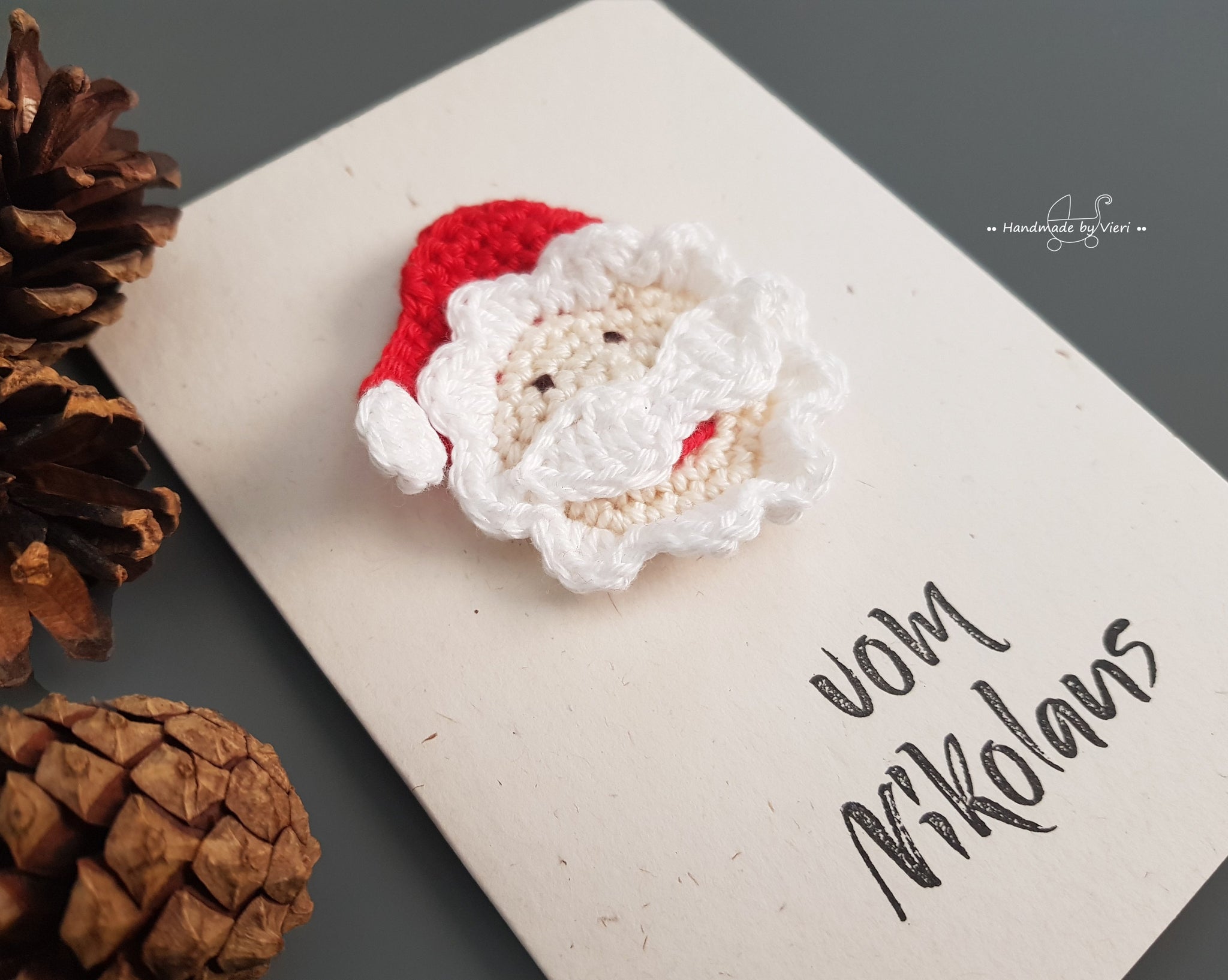 Handgemachte Karte - Nikolaus/ Weihnachtsmann, vom Nikolaus