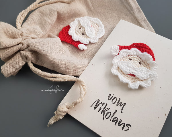 Handgemachte Karte - Nikolaus/ Weihnachtsmann, vom Nikolaus