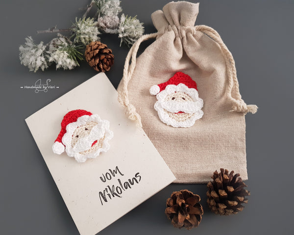 Handgemachte Karte - Nikolaus/ Weihnachtsmann, vom Nikolaus