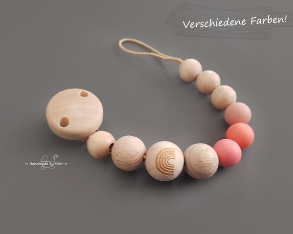 Schnullerkette ohne Namen - Regenbogen


