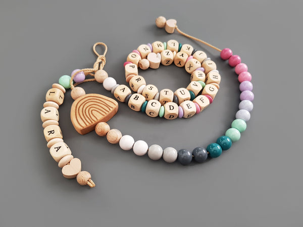 4-teiliges Geschenkset - bunt, Holz