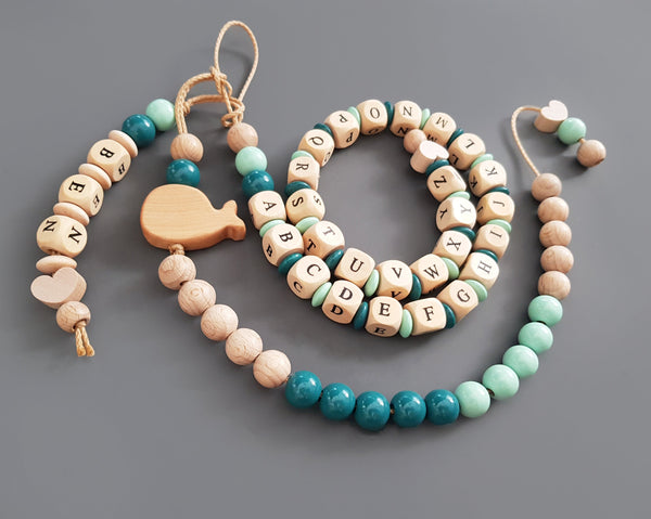 4-teiliges Geschenkset - mint, Holz