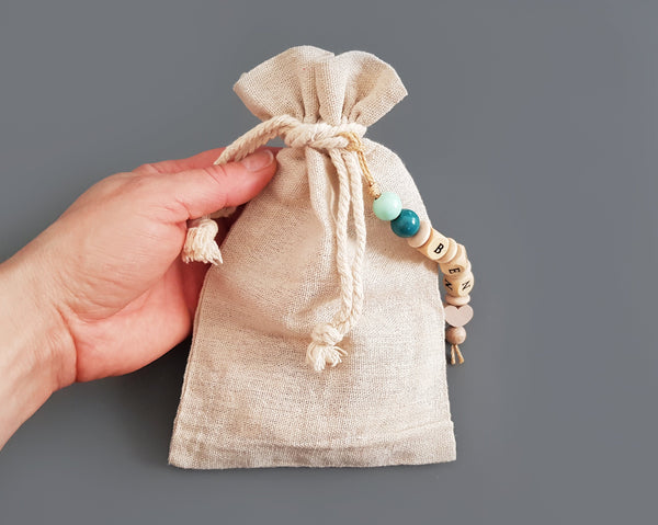 4-teiliges Geschenkset - mint, Holz