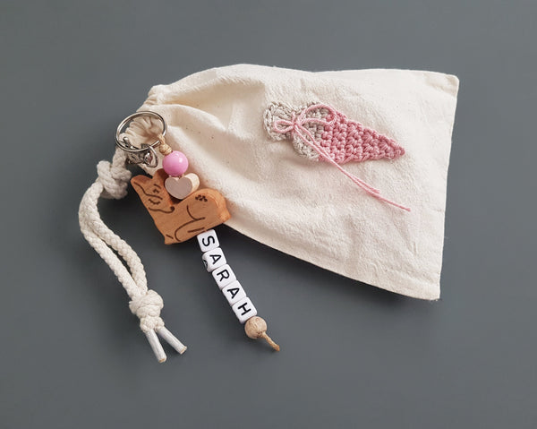 Schulkind Geschenkset - Schultüte, rosa