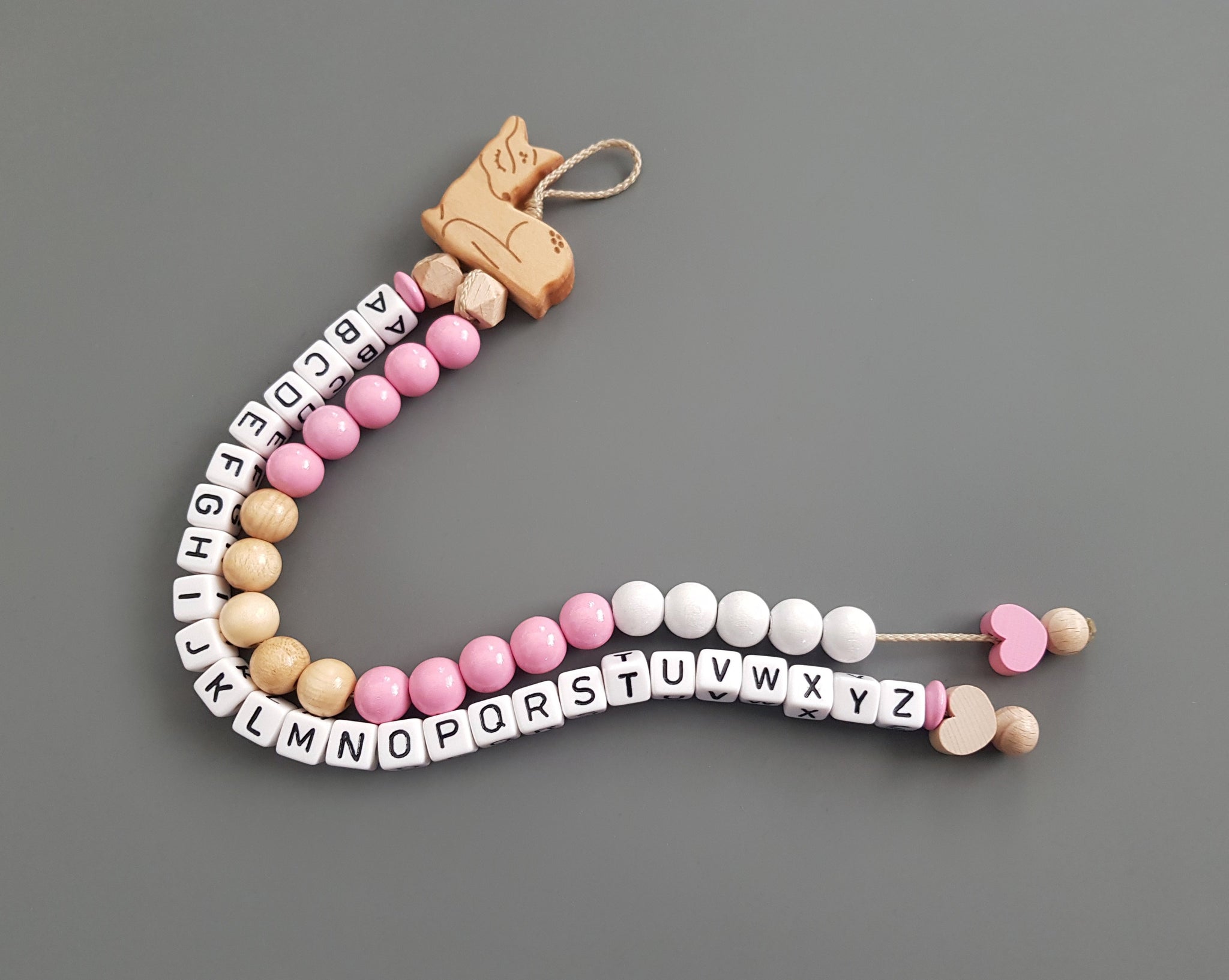 Rechenkette + ABC Kette - rosa