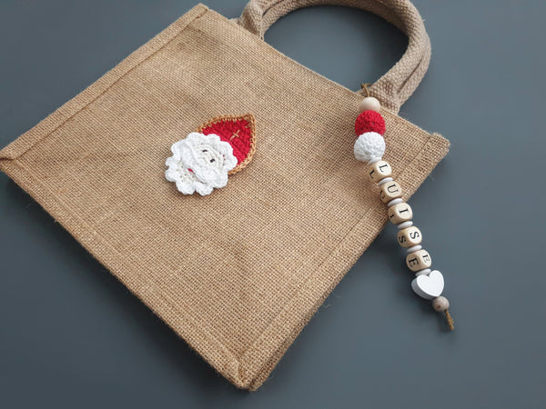 Jutetasche mit Namen - Bischofsmütze