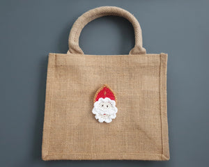 Jutetasche mit Namen - Bischofsmütze