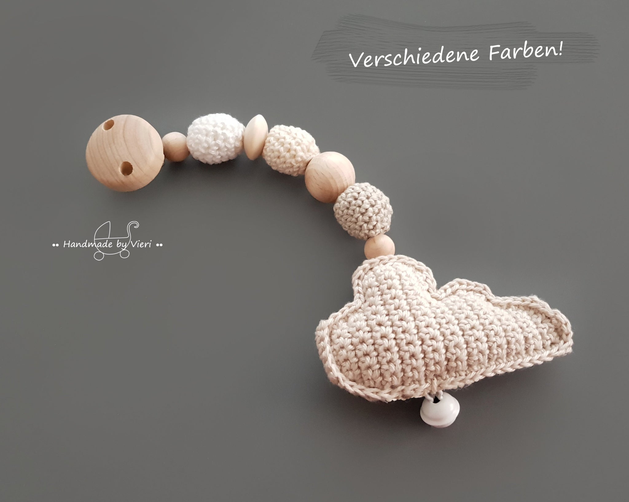 Baby Anhänger ohne Name - Wolke, sand